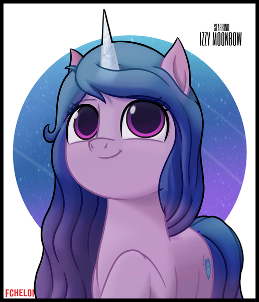 Size: 1850x2150 | Tagged: safe, artist:fchelon, derpibooru import, izzy moonbow, pony, unicorn, g5, image, jpeg, looking at you, poster