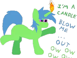 Size: 936x700 | Tagged: safe, artist:minus, derpibooru import, oc, oc:quick fix, unofficial characters only, pony, unicorn, derpibooru exclusive, dialogue, fire, horn, image, innuendo, male, pixel art, png, simple background, solo, tail, text, transparent background, unicorn oc