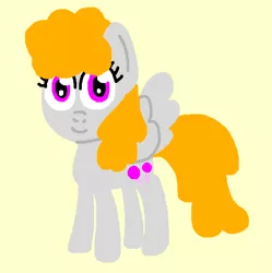 Size: 682x684 | Tagged: safe, artist:boyiepony34, derpibooru import, surprise, pegasus, pony, adoraprise, cute, female, g0 to g4, g1, g1 to g4, g4, generation leap, image, mare, my pretty pony, png, simple background, smiling, solo, tan background