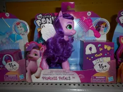 Size: 1280x960 | Tagged: safe, derpibooru import, pipp petals, sunny starscout, zipp storm, earth pony, pegasus, brushable, female, g5, image, irl, jpeg, my little pony logo, photo, toy, walmart