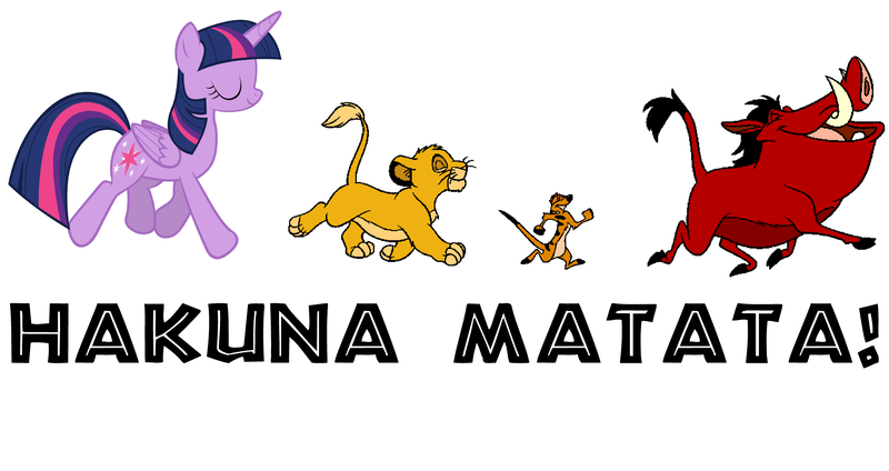 Size: 3361x1783 | Tagged: safe, artist:brunomilan13, derpibooru import, twilight sparkle, twilight sparkle (alicorn), alicorn, big cat, lion, meerkat, pony, crossover, g4, hakuna matata, image, no worries, png, pumbaa, simba, the lion king, timon, walking, warthog