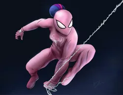 Size: 3600x2800 | Tagged: safe, artist:durdevul, derpibooru import, twilight sparkle, image, jpeg, spider-girl, superhero costume