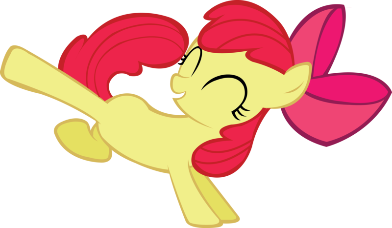 Size: 4064x2371 | Tagged: safe, artist:midnite99, derpibooru import, apple bloom, earth pony, pony, female, filly, image, kick, png, solo, vector