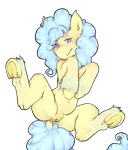 Size: 1400x1642 | Tagged: explicit, artist:miphassl, derpibooru import, oc, oc:bb-shay, earth pony, pony, anus, chubby, female, hooves, image, legs, looking at you, nudity, png, presenting, presenting anus, presenting pussy, smiling, smiling at you, solo, vulva