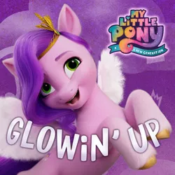 Size: 300x300 | Tagged: safe, derpibooru import, official, pipp petals, pegasus, pony, my little pony: a new generation, album cover, female, g5, image, jpeg, mare, my little pony: a new generation logo, single cover, solo