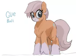 Size: 2176x1608 | Tagged: safe, artist:anonymous, derpibooru import, oc, oc:cue ball, unofficial characters only, pony, taiga pony, chest fluff, ear fluff, ears, female, fluffy, image, looking at something, mare, png, solo