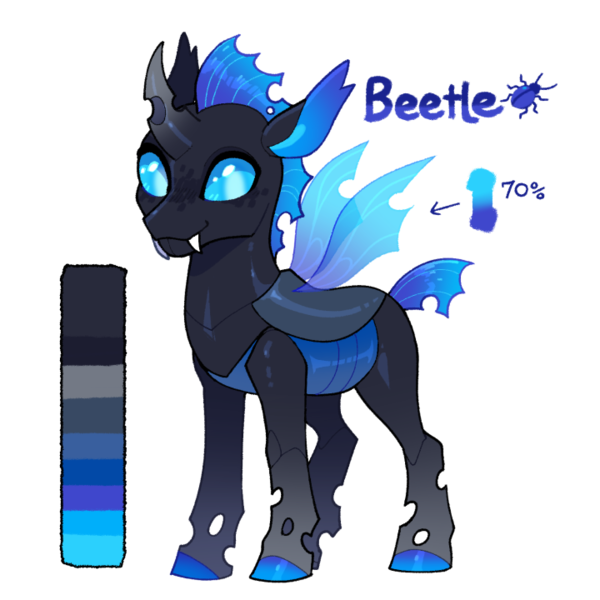 Size: 720x720 | Tagged: safe, artist:lastnight-light, derpibooru import, oc, oc:beetle, changeling, image, male, png, simple background, solo, transparent background