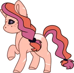 Size: 389x383 | Tagged: safe, artist:klawiee, derpibooru import, oc, pony, unicorn, base used, female, freckles, horn, image, mare, offspring, parent:big macintosh, parent:twilight sparkle, parents:twimac, png, simple background, solo, transparent background, unicorn oc