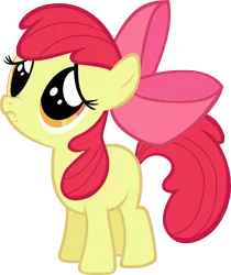 Size: 4954x5887 | Tagged: safe, artist:knight725, derpibooru import, apple bloom, earth pony, pony, friendship is magic, female, filly, image, png, sad, simple background, solo, transparent background, vector