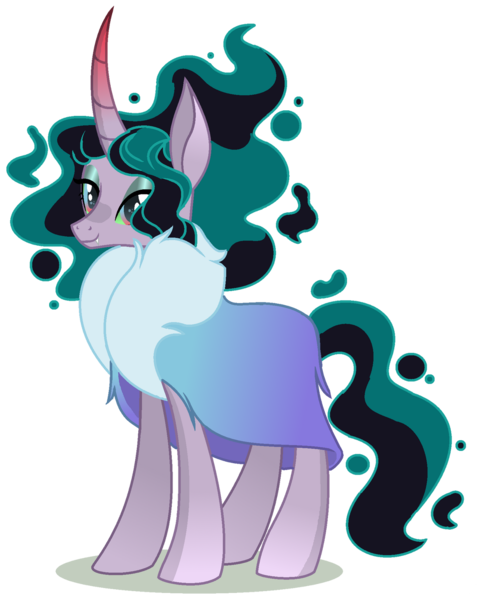 Size: 1280x1610 | Tagged: safe, artist:venomous-cookietwt, derpibooru import, oc, pony, unicorn, female, image, mare, offspring, parent:king sombra, parent:mistmane, png, simple background, solo, transparent background