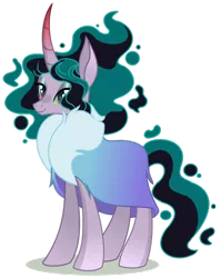 Size: 1280x1610 | Tagged: safe, artist:venomous-cookietwt, derpibooru import, oc, pony, unicorn, female, image, mare, offspring, parent:king sombra, parent:mistmane, png, simple background, solo, transparent background