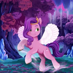 Size: 1080x1080 | Tagged: safe, artist:rachael saunders, derpibooru import, official, pipp petals, my little pony: a new generation, g5, image, jpeg