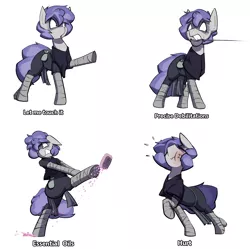 Size: 1548x1544 | Tagged: safe, artist:triplesevens, derpibooru import, oc, oc:triple sevens, unofficial characters only, earth pony, pony, face paint, fantasy class, image, male, png, rapier, rogue, simple background, slipping, soap, sword, weapon, white background
