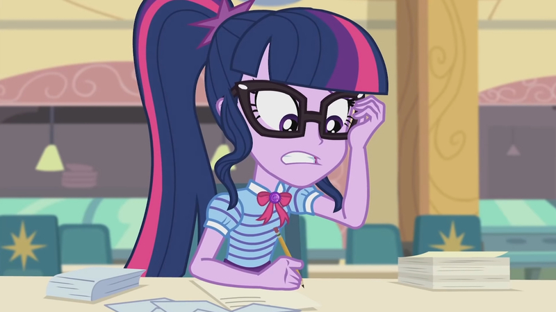 Size: 3410x1920 | Tagged: safe, derpibooru import, screencap, sci-twi, twilight sparkle, equestria girls, equestria girls series, the last day of school, bowtie, clothes, cutie mark, cutie mark on clothes, female, geode of telekinesis, glasses, high res, image, jewelry, jpeg, magical geodes, necklace, ponytail, solo