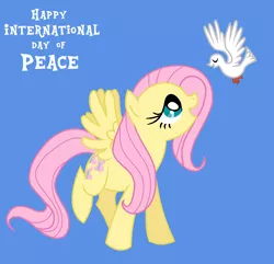 Size: 936x904 | Tagged: safe, artist:babyish and proud, artist:lauren faust, derpibooru import, fluttershy, bird, dove, image, png, trace, u.n. international day of peace, united nations