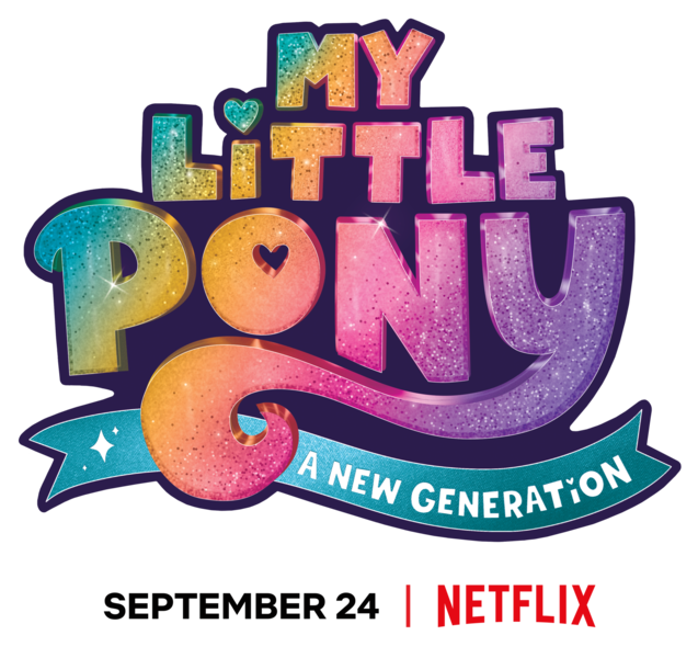 Size: 2048x1929 | Tagged: safe, derpibooru import, official, my little pony: a new generation, spoiler:my little pony: a new generation, g5, image, logo, my little pony: a new generation logo, netflix logo, no pony, png, simple background, text, transparent background