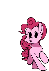 Size: 509x727 | Tagged: safe, artist:bbpanzu, ponerpics import, pinkie pie, earth pony, pony, :o, female, friday night funkin', image, looking sideways, open mouth, png, raised hoof, simple background, solo, transparent background
