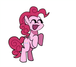 Size: 879x777 | Tagged: safe, artist:bbpanzu, ponerpics import, pinkie pie, earth pony, pony, :d, female, friday night funkin', image, open mouth, png, rearing, simple background, smiling, solo, transparent background