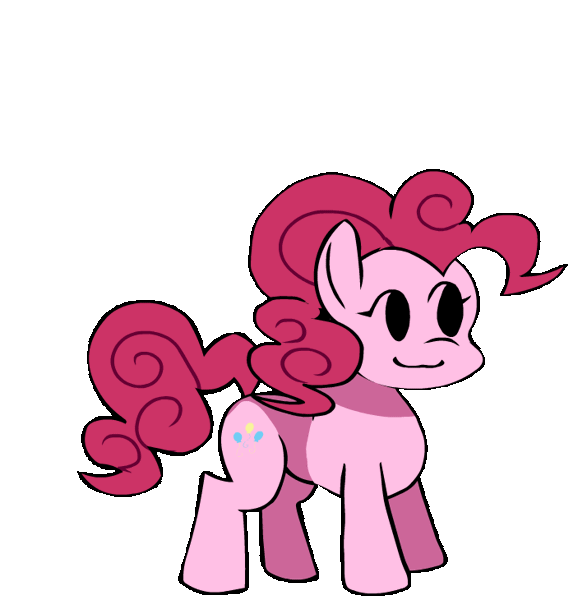 Size: 703x730 | Tagged: safe, artist:bbpanzu, ponerpics import, pinkie pie, earth pony, pony, animated, dancing, female, friday night funkin', gif, headbang, image, looking sideways, simple background, smiling, solo, transparent background