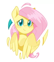 Size: 1000x1150 | Tagged: safe, artist:imaplatypus, derpibooru import, fluttershy, pegasus, pony, bust, cute, female, image, looking at you, mare, png, portrait, shyabetes, simple background, solo, white background