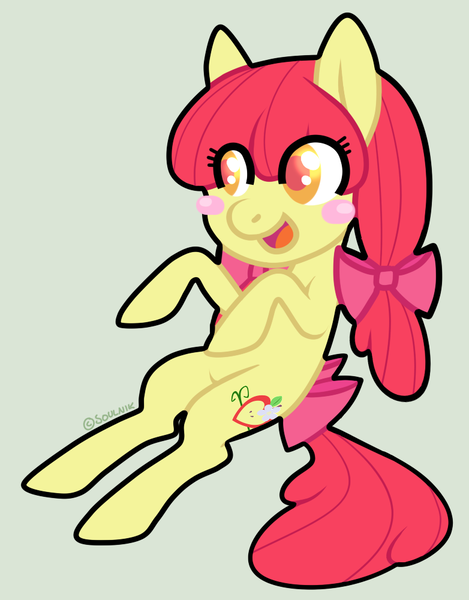 Size: 782x1000 | Tagged: safe, artist:soulnik, derpibooru import, apple bloom, earth pony, pony, alternate cutie mark, female, filly, image, png, solo