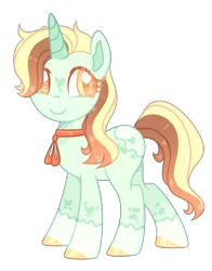 Size: 2142x2730 | Tagged: safe, artist:lilywolfpie-yt, derpibooru import, oc, oc:cinnabon sweet, pony, unicorn, female, image, mare, offspring, parent:coco pommel, parent:trenderhoof, png, simple background, solo, transparent background