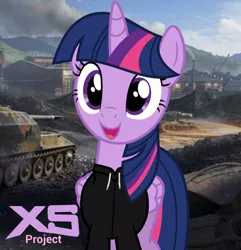 Size: 962x1000 | Tagged: safe, artist:edy_january, derpibooru import, edit, screencap, vector edit, twilight sparkle, twilight sparkle (alicorn), alicorn, album, album cover, clothes, factory, ghost factory hardbass, gopnik, hardbass, hoodie, image, jacket, parody, png, slav, solo, song, tank (vehicle), vector, world of tanks, world of tanks blitz, xs project