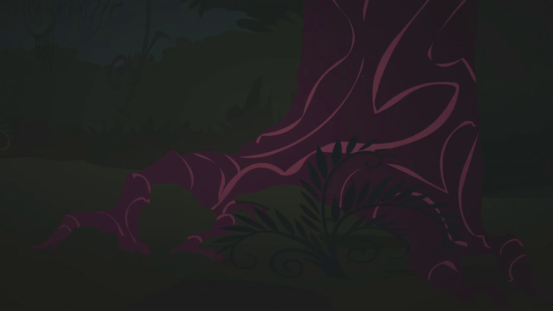 Size: 1280x720 | Tagged: safe, derpibooru import, screencap, friendship is magic, background, everfree forest, image, night, no pony, png, scenic ponyville, tree