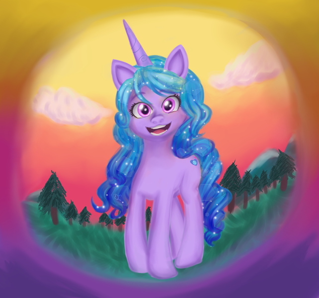 Size: 1428x1334 | Tagged: safe, artist:itiffanyblue, derpibooru import, izzy moonbow, pony, unicorn, female, g5, image, png, solo