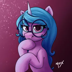 Size: 1698x1699 | Tagged: safe, artist:supermoix, derpibooru import, izzy moonbow, pony, unicorn, my little pony: a new generation, cute, g5, glasses, image, looking at you, png, simple background, solo