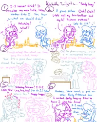 Size: 4779x6013 | Tagged: safe, artist:adorkabletwilightandfriends, derpibooru import, princess cadance, shining armor, twilight sparkle, twilight sparkle (alicorn), oc, oc:rachel, alicorn, comic:adorkable twilight and friends, adorkable, adorkable twilight, alcohol, blushing, buzzed, cadance is not amused, comic, cute, dork, drinking, drunk, drunk bubbles, drunk twilight, friendship, giggles, giggling, happy drunk, hiccup, humor, image, mobile phone, phone, png, princess cadance is always horny, restaurant, rubbing, slice of life, slurred speech, smartphone, table, tickling, tipsy, unamused, wine