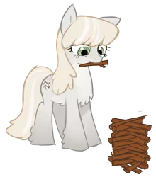 Size: 1400x1591 | Tagged: safe, artist:marbo, ponerpics import, oc, oc:forest ken, unofficial characters only, pony, taiga pony, female, image, mare, png, simple background, solo, stick, transparent background