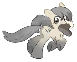 Size: 1712x1392 | Tagged: safe, artist:marbo, ponerpics import, oc, oc:current seeker, unofficial characters only, pony, taiga pony, boot, female, image, mare, png, running, running away, simple background, solo, transparent background