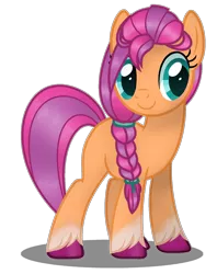 Size: 1244x1568 | Tagged: safe, artist:amicasecretuwu, derpibooru import, sunny starscout, pony, g5, g5 to g4, image, png, simple background, solo, transparent background