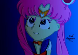 Size: 2480x1766 | Tagged: safe, artist:dashdeviant, derpibooru import, fluttershy, equestria girls, alternate hairstyle, choker, female, gritted teeth, image, jpeg, looking at something, meme, sailor moon, sailor moon redraw meme, serena tsukino, solo