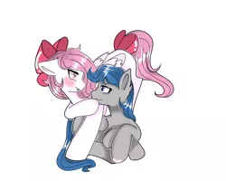 Size: 6000x4800 | Tagged: safe, derpibooru import, oc, oc:bubble cloud, oc:zephyrpony, pegasus, pony, couple, image, png