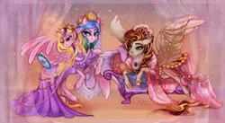 Size: 1280x703 | Tagged: safe, artist:cigarscigarettes, derpibooru import, oc, unofficial characters only, alicorn, pegasus, pony, alicorn oc, horn, image, jpeg, wings