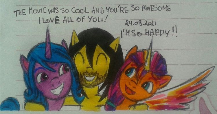 Size: 750x396 | Tagged: safe, artist:karadeg, derpibooru import, izzy moonbow, sunny starscout, oc, oc:karadeg, alicorn, unicorn, my little pony: a new generation, spoiler:g5, derpibooru exclusive, g5, hug, image, jpeg, sunnycorn