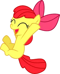 Size: 6256x7732 | Tagged: safe, artist:baka-neku, derpibooru import, apple bloom, earth pony, pony, female, filly, happy, image, png, simple background, solo, transparent background, vector