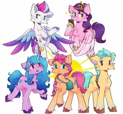 Size: 1707x1574 | Tagged: safe, artist:tat3r_444, derpibooru import, hitch trailblazer, izzy moonbow, pipp petals, sunny starscout, zipp storm, earth pony, pegasus, pony, unicorn, my little pony: a new generation, spoiler:my little pony: a new generation, cheek fluff, cute, ear fluff, female, flying, g5, hoof hold, image, jpeg, male, mane five (g5), mare, phone, simple background, smiling, stallion, sun, white background