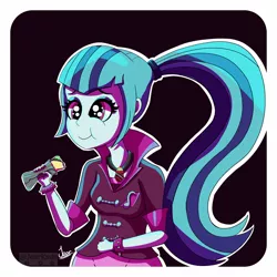 Size: 2250x2250 | Tagged: safe, artist:jearknds, derpibooru import, sonata dusk, equestria girls, eating, female, food, image, jpeg, solo, sonataco, taco, that siren sure does love tacos
