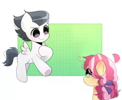 Size: 1374x1134 | Tagged: safe, derpibooru import, rumble, earth pony, pegasus, pony, blank flank, blank flanks forever, confused, cute, cutie mark, image, jpeg