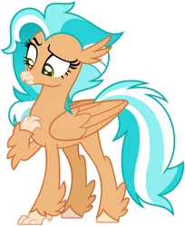 Size: 1024x1252 | Tagged: safe, artist:pegasski, derpibooru import, oc, oc:tidal rush, classical hippogriff, hippogriff, female, image, png, simple background, solo, transparent background