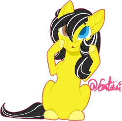 Size: 1478x1470 | Tagged: safe, artist:fantisai, derpibooru import, oc, unofficial characters only, earth pony, pony, cheek squish, colored hooves, earth pony oc, female, heterochromia, image, mare, png, signature, simple background, solo, squishy cheeks, transparent background