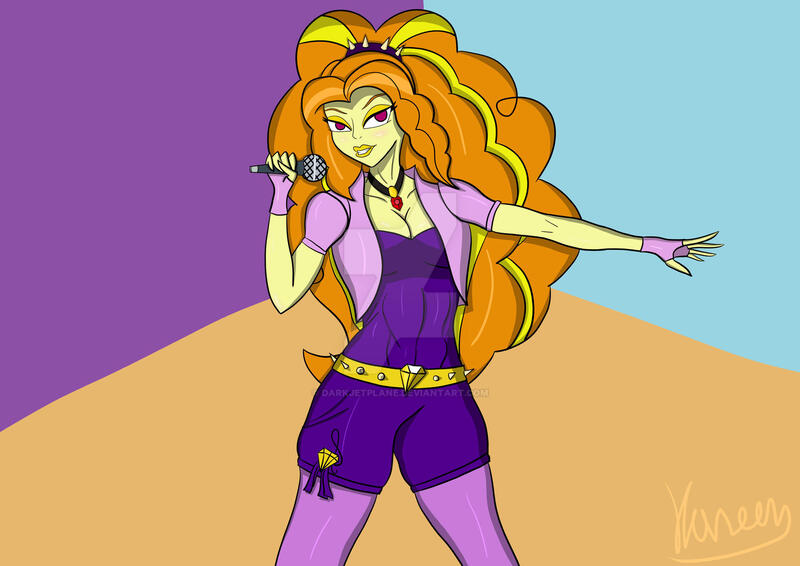 Size: 1920x1358 | Tagged: safe, artist:darkjetplane, derpibooru import, adagio dazzle, equestria girls, female, image, jpeg, microphone, singing, solo