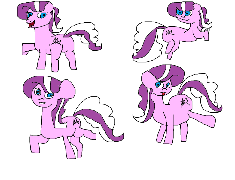 Size: 1454x1116 | Tagged: safe, artist:coltfan97, derpibooru import, diamond tiara, earth pony, pony, 1000 hours in ms paint, butt, diamond buttiara, image, legs in air, plot, png, poses, tongue out