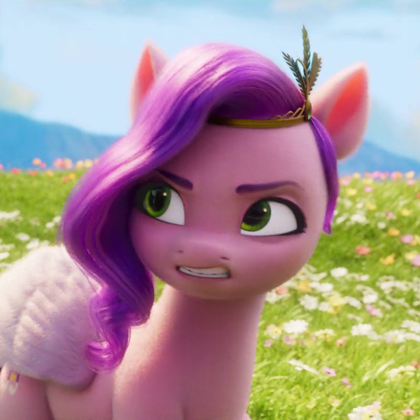 Size: 800x800 | Tagged: safe, derpibooru import, screencap, pipp petals, pegasus, pony, my little pony: a new generation, spoiler:my little pony: a new generation, cropped, female, g5, image, pipp is not amused, png, solo