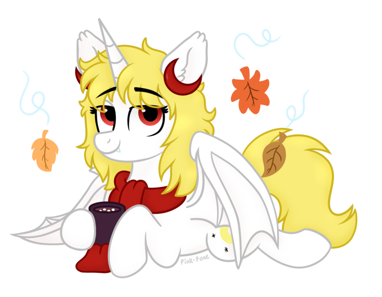 Size: 2000x1556 | Tagged: safe, artist:pink-pone, derpibooru import, oc, oc:lucia nightblood, pony, vampire, vampony, clothes, female, image, lying down, mare, png, prone, scarf, simple background, solo, transparent background