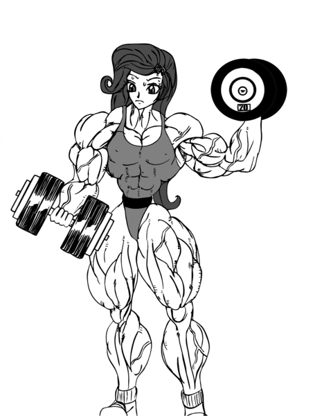 Size: 1916x2546 | Tagged: suggestive, artist:e19700, derpibooru import, rarity, equestria girls, abs, biceps, breasts, buff breasts, clothes, dumbbell (object), female, fetish, image, jpeg, muscle fetish, muscles, muscular female, ripped rarity, shoes, vein, vein bulge, workout outfit