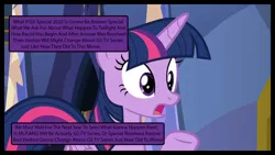 Size: 1024x576 | Tagged: safe, artist:cartoonmasterv3, derpibooru import, twilight sparkle, twilight sparkle (alicorn), alicorn, changeling, pony, my little pony: a new generation, to where and back again, spoiler:g5, spoiler:my little pony: a new generation, broken english, comic, disguise, disguised changeling, fake twilight, g5, image, jpeg, solo, text, wall of text
